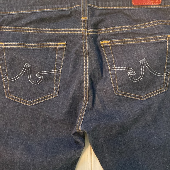 AG Adriano Goldshmied The Malibu Crop Pant Bermuda Short in Dark Wash Si… - Picture 6 of 9